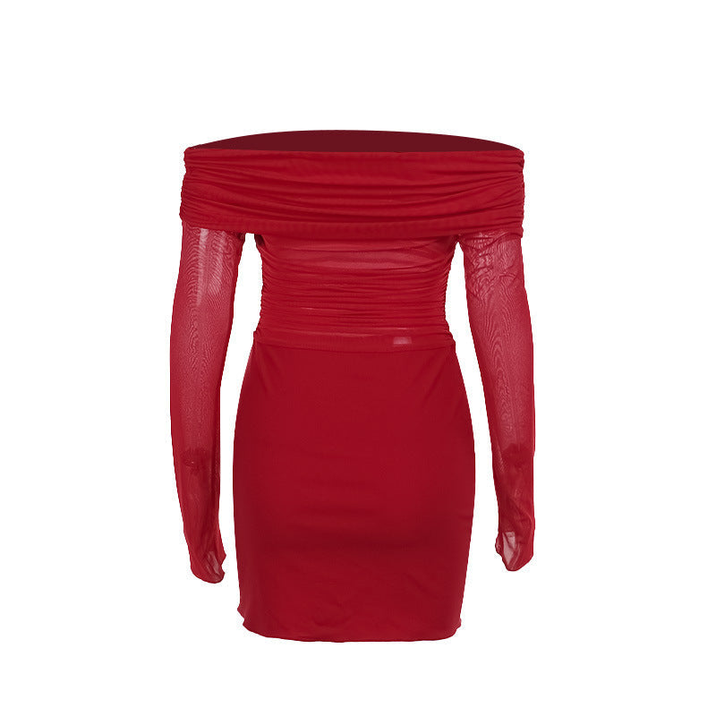 Flame Kissed Dress-Red