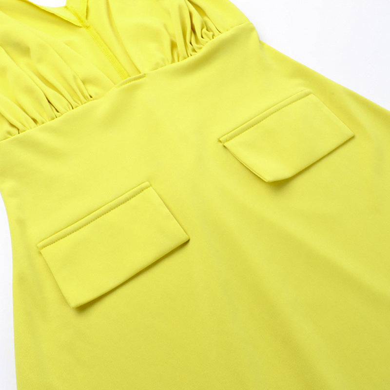 Barbieland Dress-Yellow