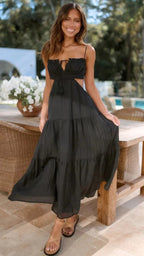 Saz Maxi Dress - Black