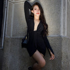 Lisa Mini Dress-Black