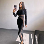 Nightfall Charm Dress-Black