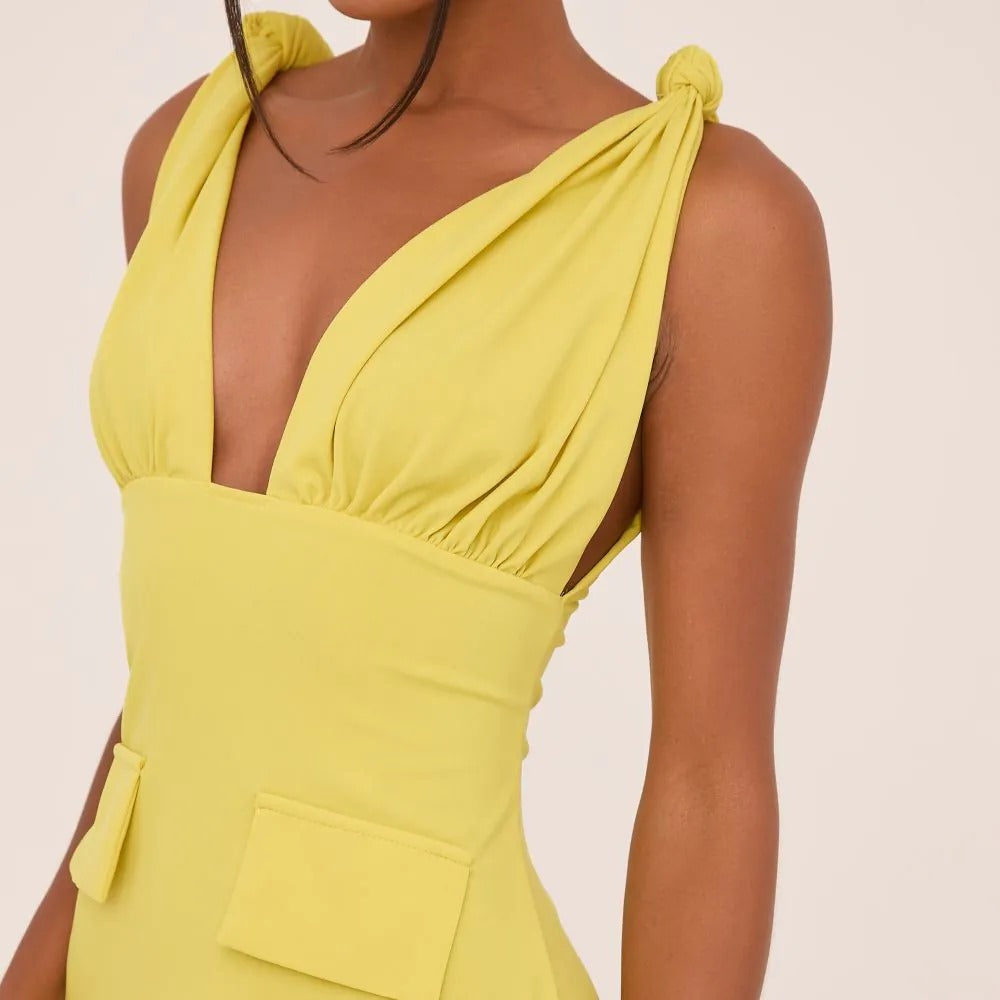 Barbieland Dress-Yellow