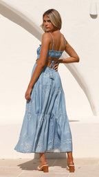 Murphy Maxi Dress - Blue