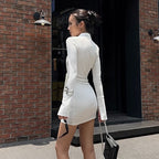 Lisa Mini Dress-White
