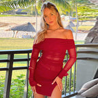 Flame Kissed Dress-Red