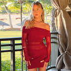 Flame Kissed Dress-Red