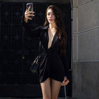 Lisa Mini Dress-Black