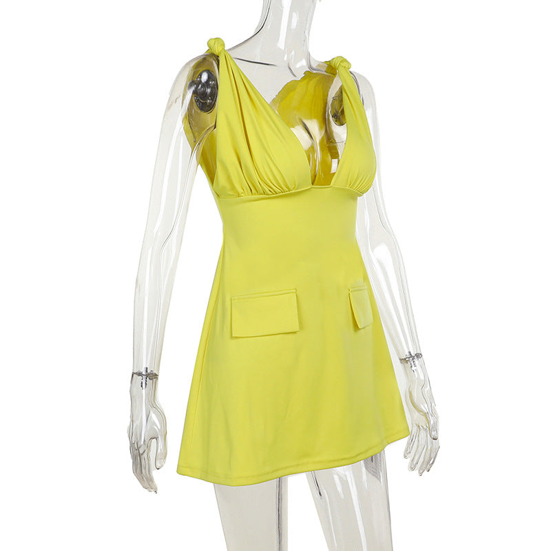Barbieland Dress-Yellow