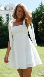 Pepper Pots Mini Dress - White