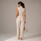 Golden Buckle Co-ord set (White)