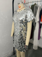 Retro Party Dress - Silver