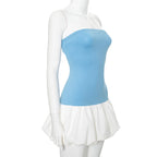 Barney Mini Dress - Blue