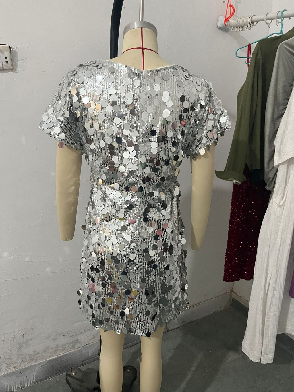 Retro Party Dress - Silver