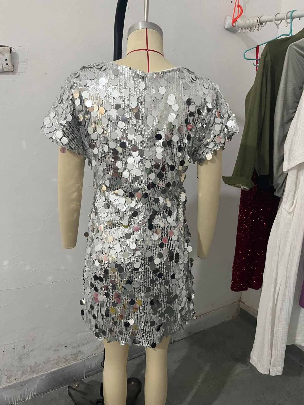 Retro Party Dress - Silver