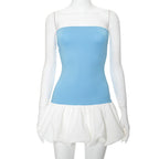 Barney Mini Dress - Blue