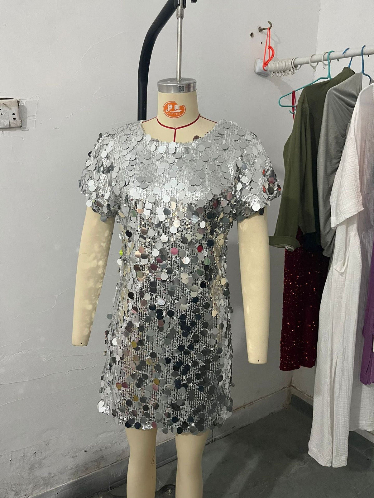 Retro Party Dress - Silver