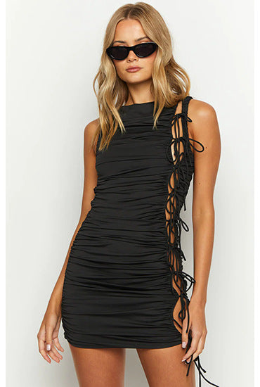 Slay Bae Mini Dress - Black