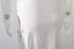 Azrim Maxi Dress - White