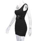 Narcissa Mini Dress - Black