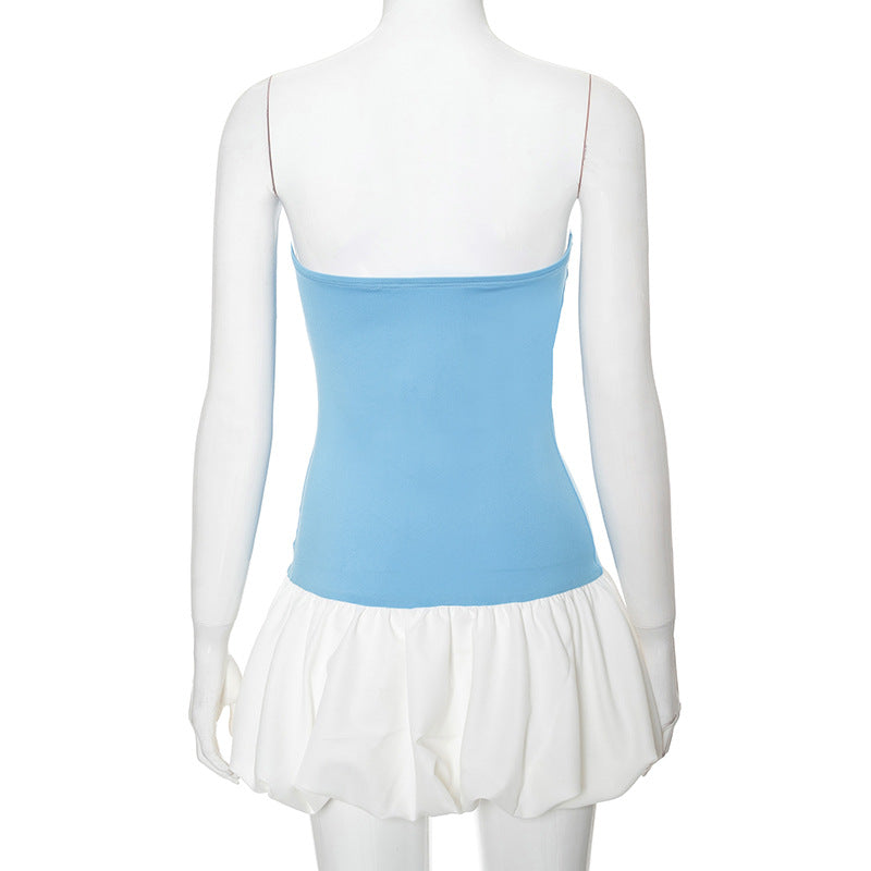 Barney Mini Dress - Blue